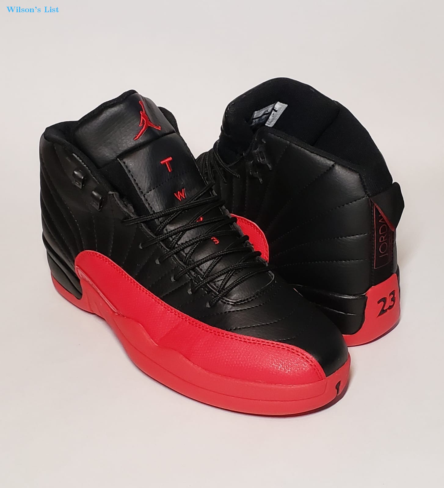 jordan two3 black and red