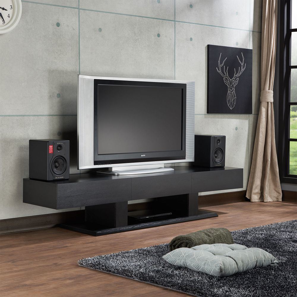 Follian TV Stand in Black