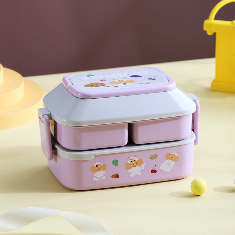 Lunch Box Bento Box For School Kids Worker Microwave Dinnerware Food Storage Container Portable Tabl