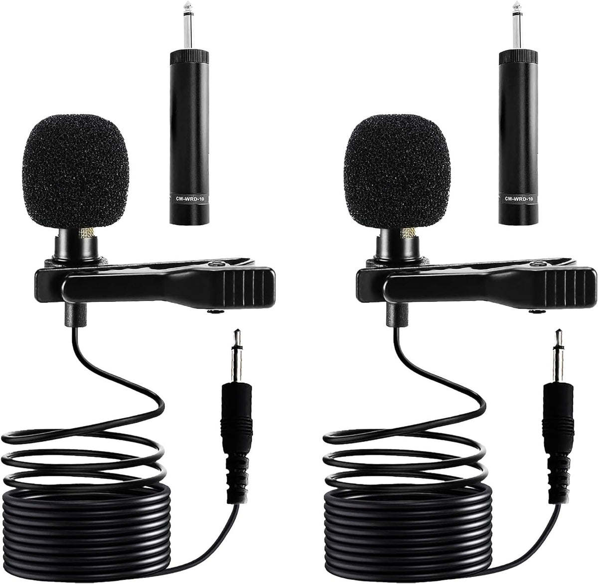 5Core Lavalier Microphone Clip On Professional Grade 3.5mm Lapel Mic Omnidirectional Lav Mic - MIC W