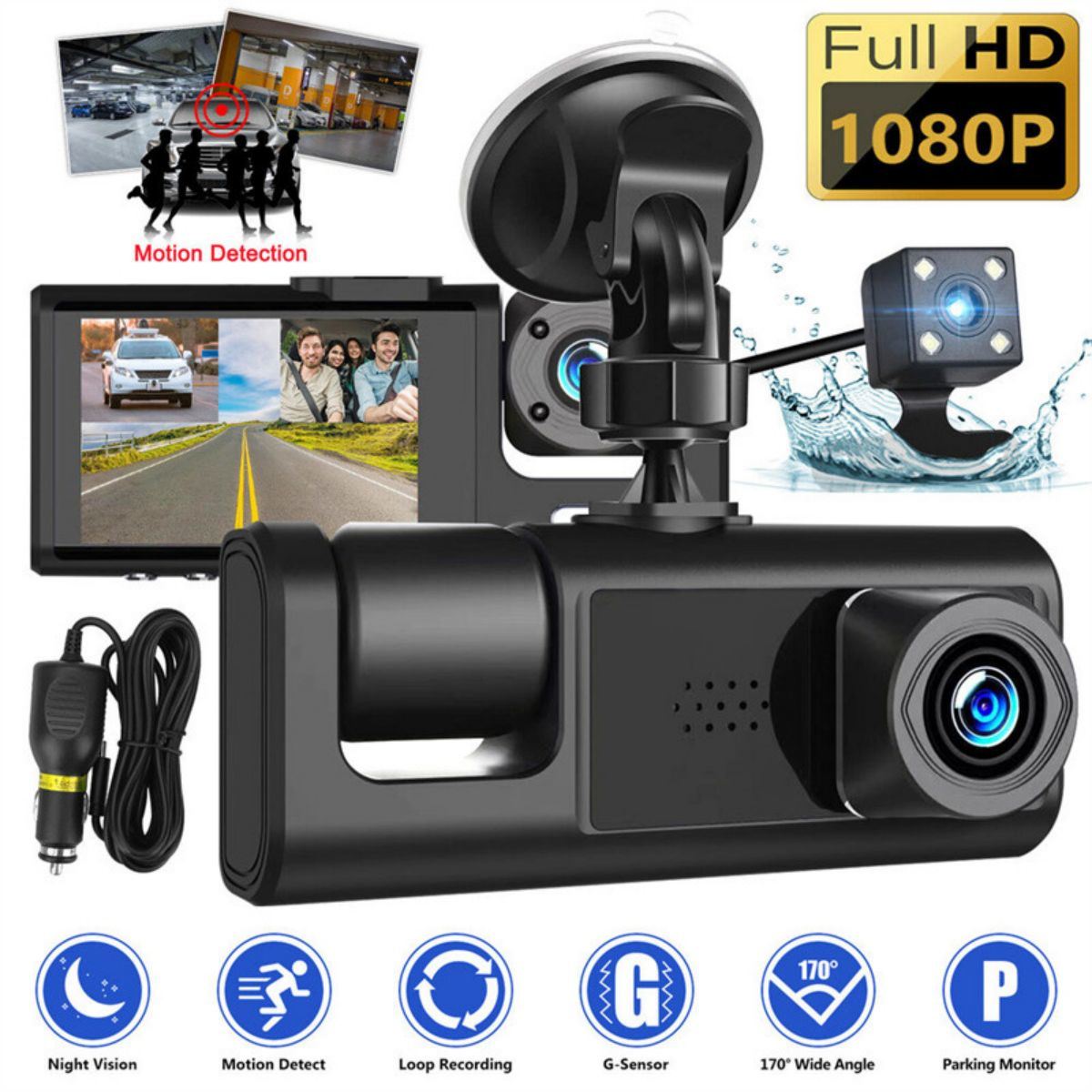 All PRO Action Sports Camera With 1080P HD And WiFi 18 PCS Of Accessory Included