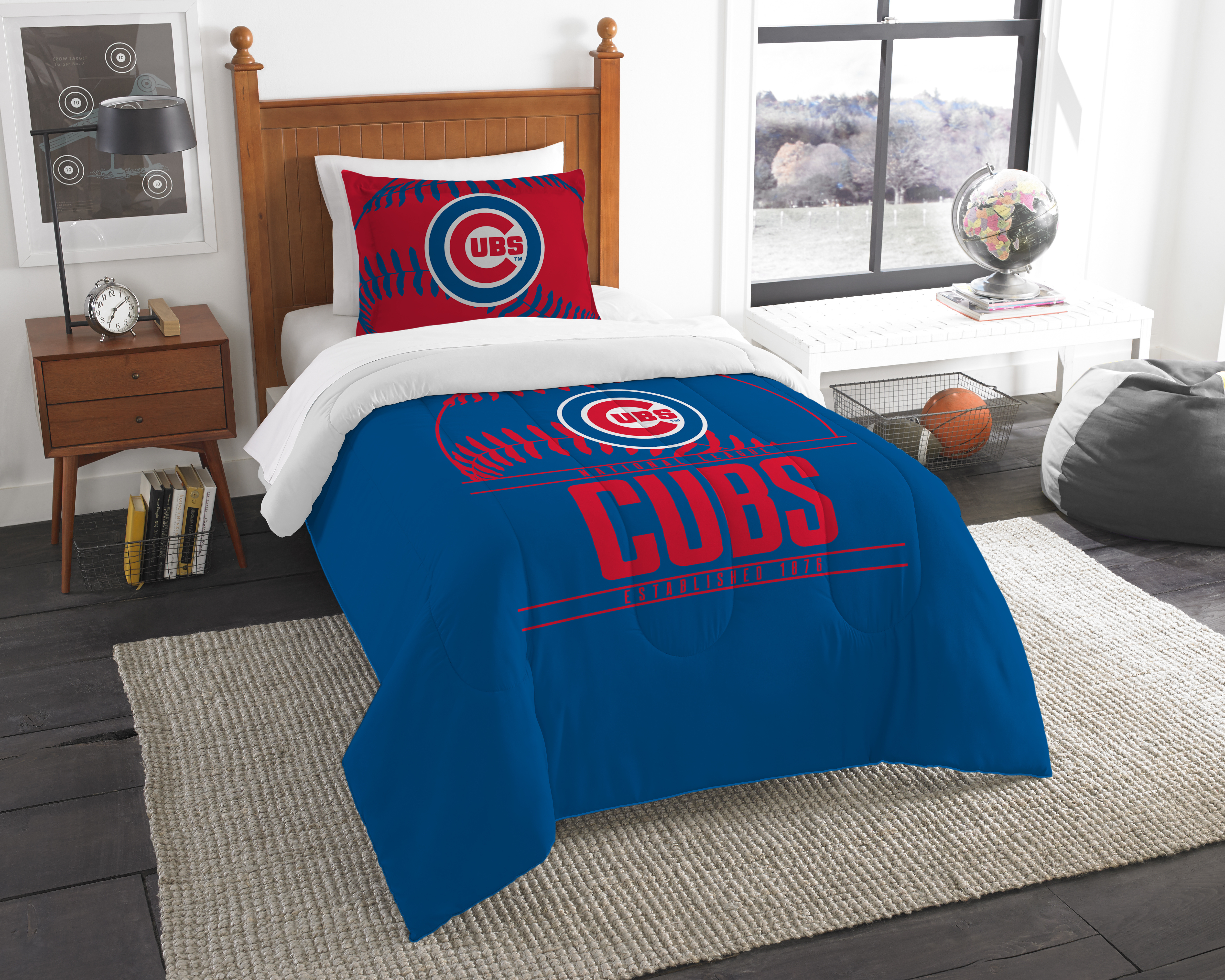 Cubs OFFICIAL Major League Baseball; Bedding; Printed Twin Comforter (64