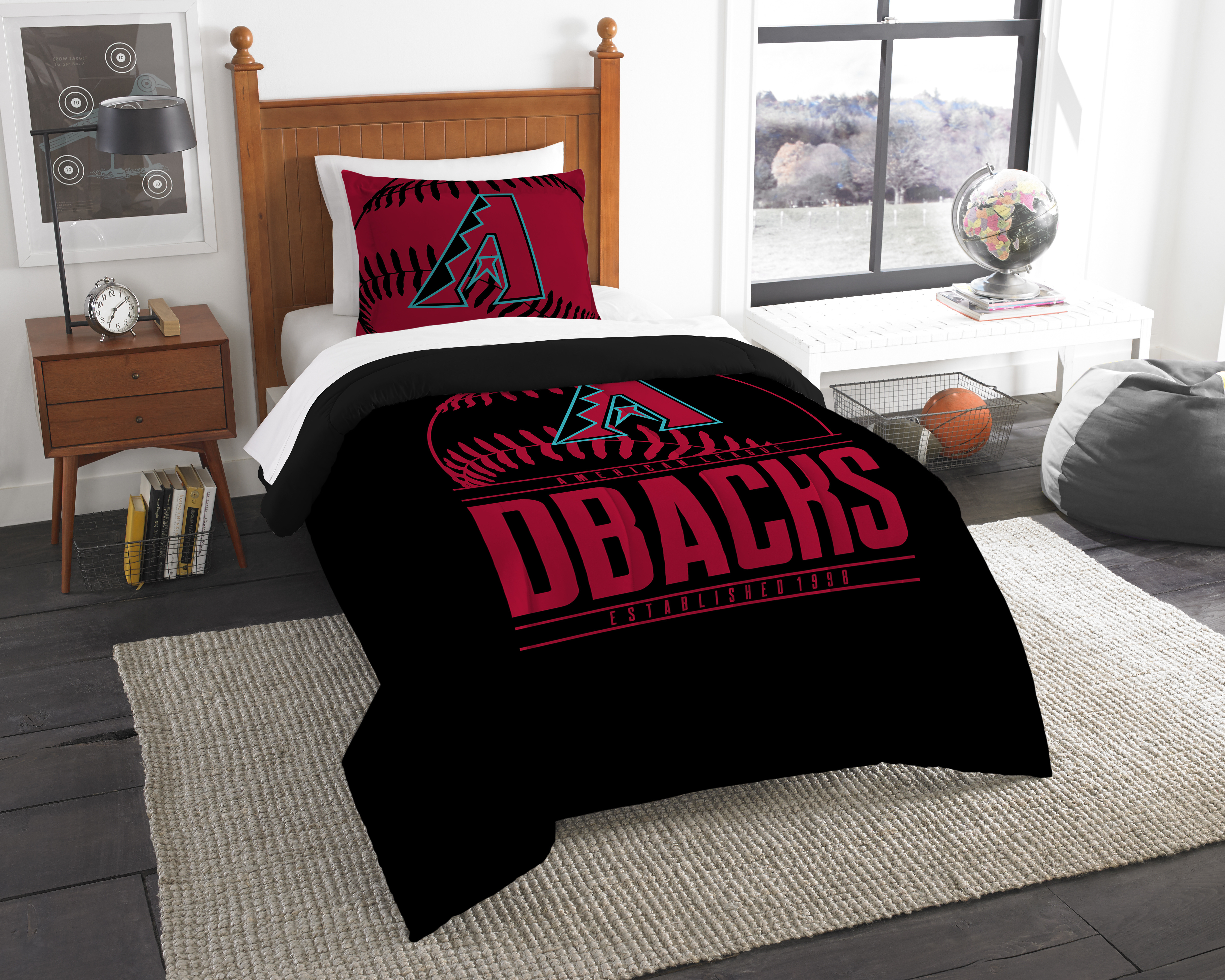 Diamondbacks OFFICIAL Major League Baseball; Bedding; Printed Twin Comforter (64