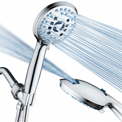 AquaCare High Pressure 8-mode Handheld Shower Head - Anti-clog Nozzles, Built-in Power Wash to Clean