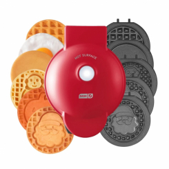 DASH Multimaker with 7 Removable Plates: Waffle Iron & Griddle + 3 Themed Plates - Santa Pumpkin Sno