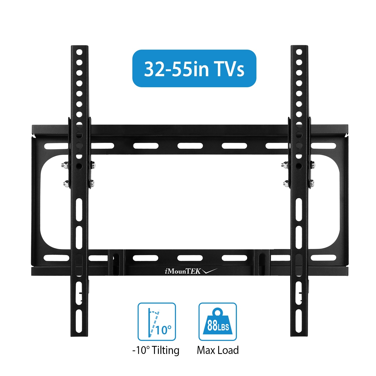 TV Wall Mount Tilt Dual Arm TV Mount Brackets Maximum VESA 400x400mm For 32-55in TVs