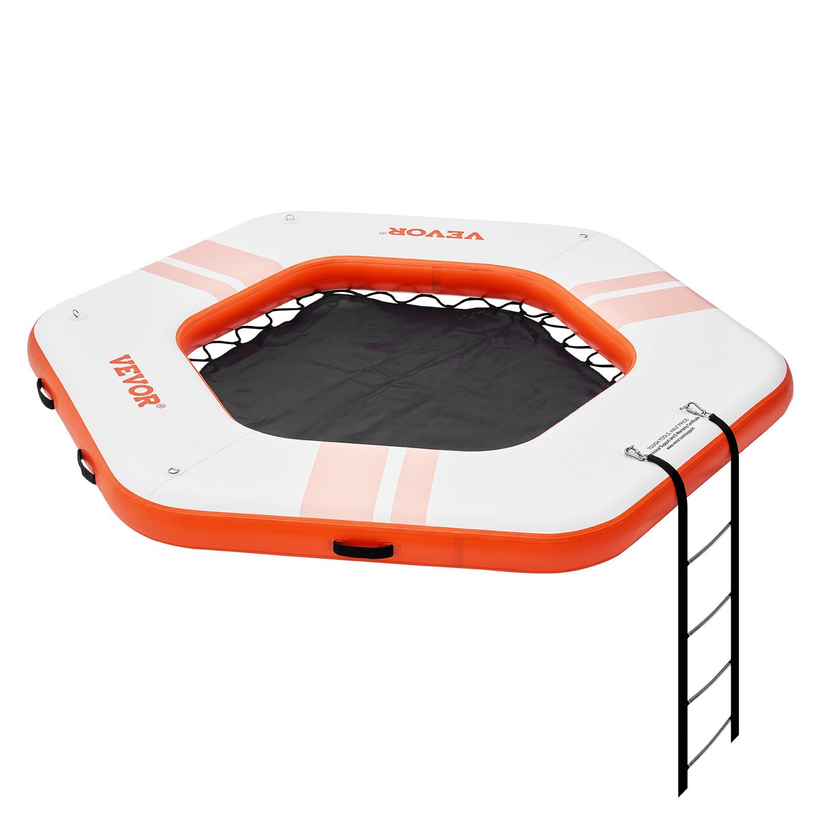 VEVOR Inflatable Floating Dock, Ã¸8.5FT Inflatable Dock Platform with Ã¸5FT Trampoline Mesh Pool, No