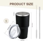 Personalized Tumbler with Engraved Text Name, Custom Double Wall Insulated 30oz Tumbler - Image 7