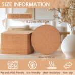 Coasters for Laser Engraving, GOH DODD Thicken Absorbent Mats Blank Coasters - Image 4