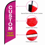 Custom 12ft Flag for Outdoor, Personalized Feather Flags Banner - Image 2