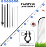 Custom 12ft Flag for Outdoor, Personalized Feather Flags Banner - Image 3
