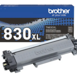 Brother TN830XL Black High Yield Toner Cartridge, Print Up to 3,000 Pages