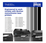 Brother TN830XL Black High Yield Toner Cartridge, Print Up to 3,000 Pages - Image 3