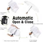 Windproof Rain Umbrellas Automatic Open/Cose Compact Portable Collapsible - Image 2