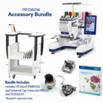 Brother Entrepreneur W PR1060WBNDL 10-Needle Embroidery Machine with Stand, Universal Cap Frame Set and PE-Design 11 Software