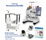 Brother Entrepreneur W PR680WBNDL 6-Needle Embroidery Machine with Stand, Universal Cap Frame Set and PE-Design 11 Software