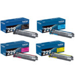 Brother TN229 Set of 4 Standard Yield Toner Cartridge