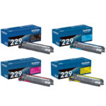 Brother TN229 Set of 4 Standard Yield Toner Cartridge