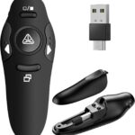 Presentation Remote Clicker, USB A & USB C Wireless Presenter for PowerPoint Presentation