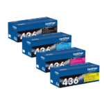 Brother Genuine TN4364PKBUND Super High Yield TN436 4PK Toner Bundle